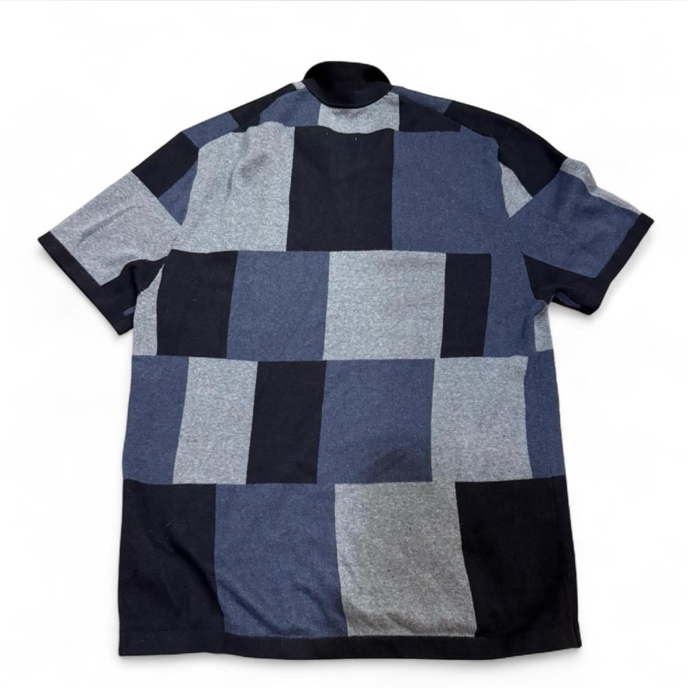 Abercrombie & Fitch blue and grey short sleeve button up men X-Large - Picture 2 of 5